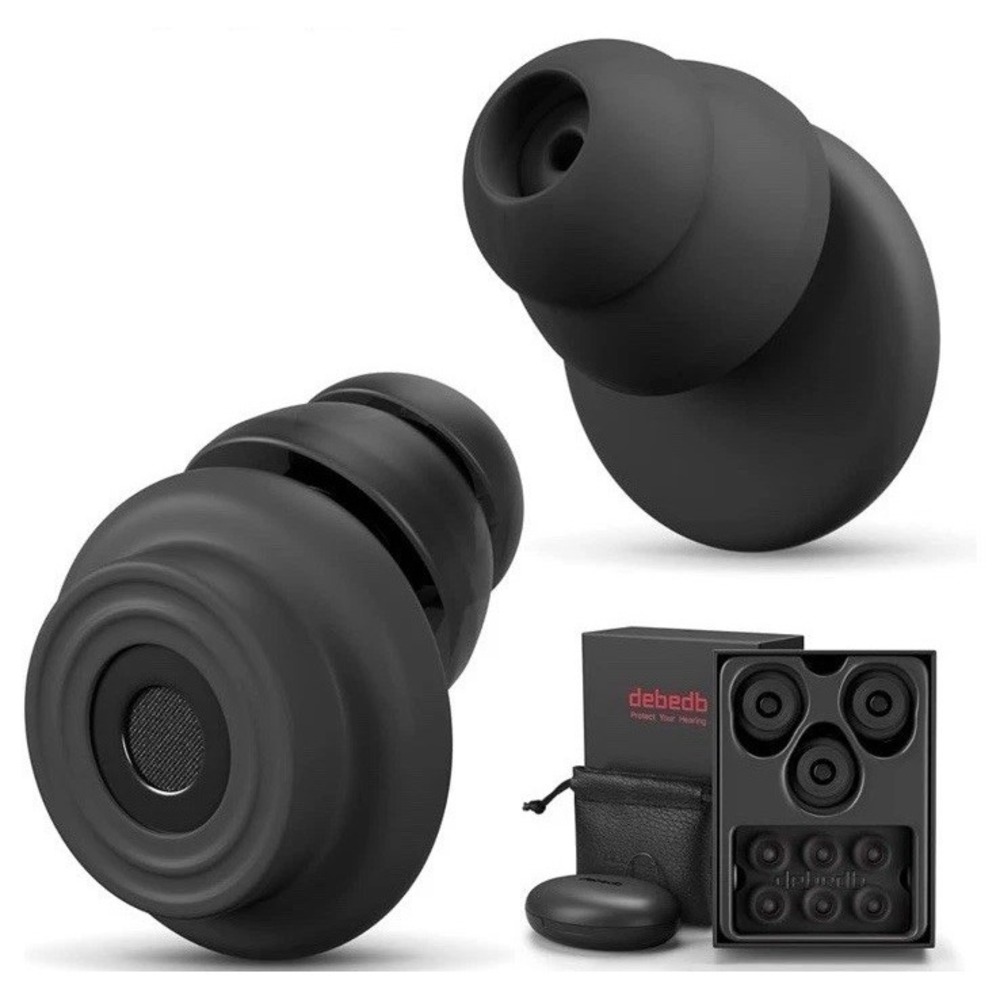New Debedb Ear Plugs for Concerts Loud Music Noise Reduction E10 Black 20dB-45dB